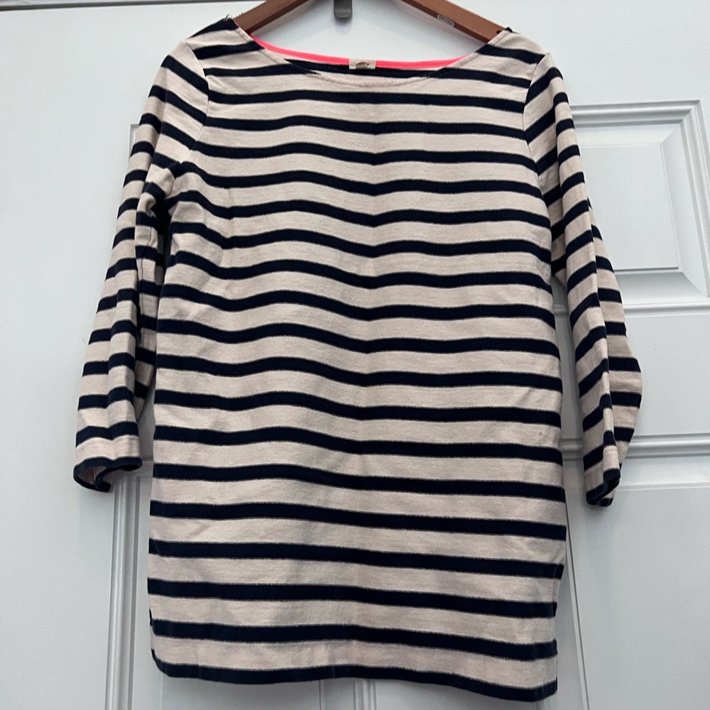 J Crew factory outlet striped shirt. Nautical, coastal grandmother Size S
